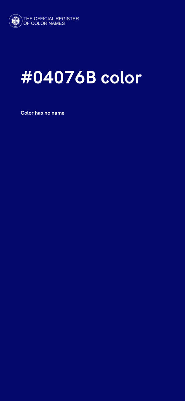 #04076B color image