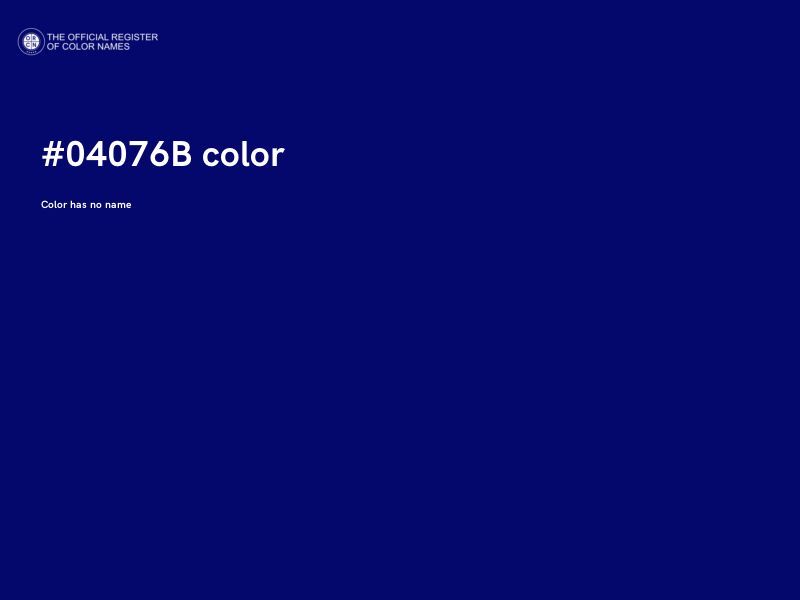 #04076B color image