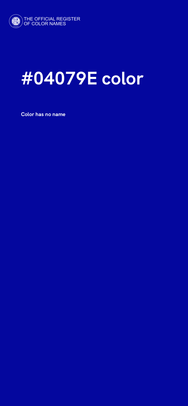 #04079E color image