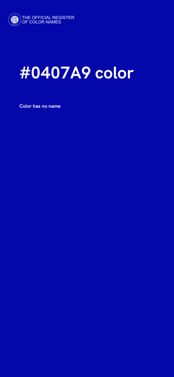 #0407A9 color image