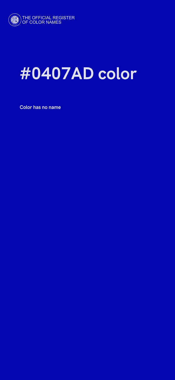#0407AD color image