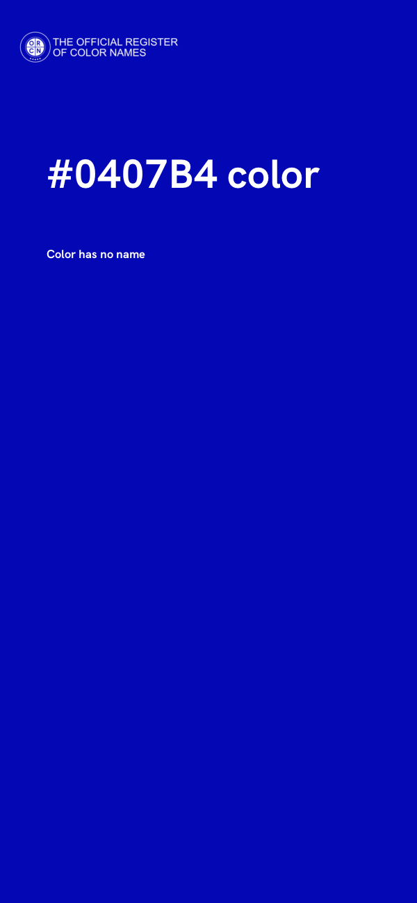 #0407B4 color image