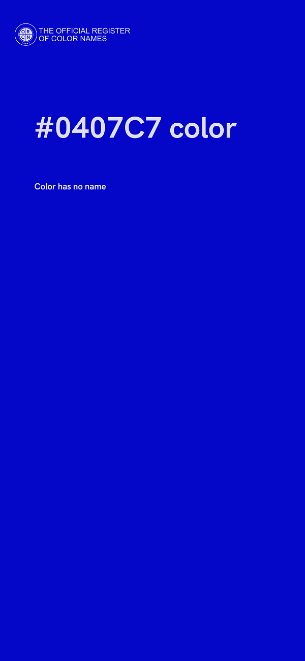 #0407C7 color image