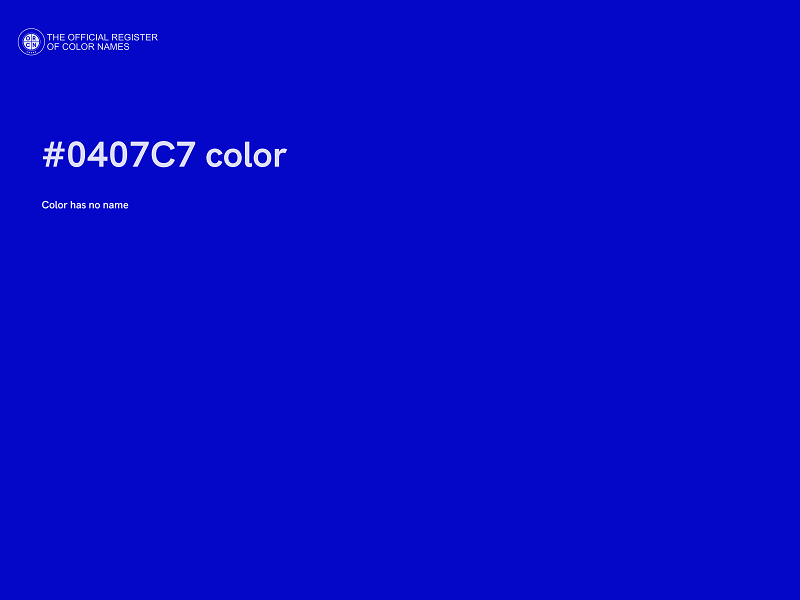 #0407C7 color image