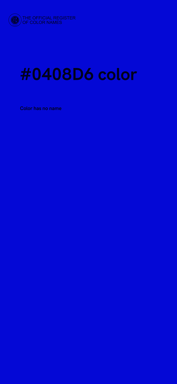 #0408D6 color image