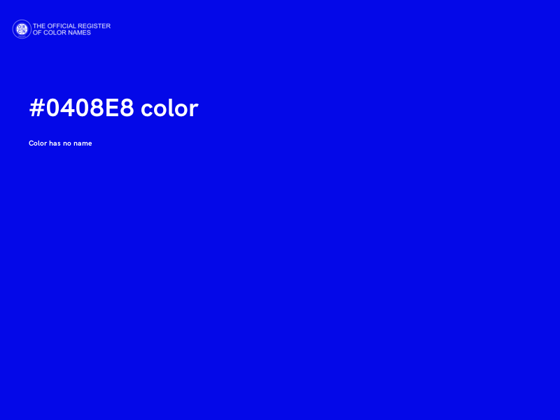 #0408E8 color image
