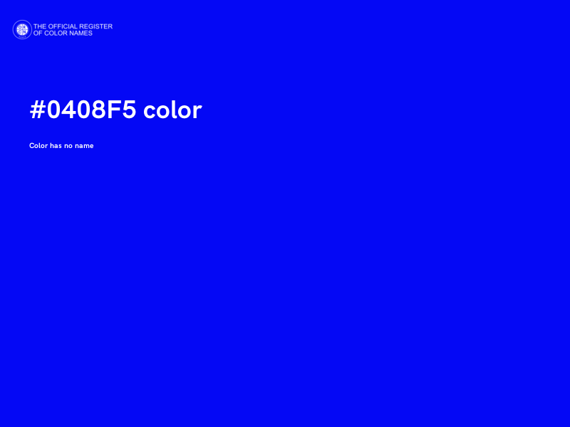 #0408F5 color image