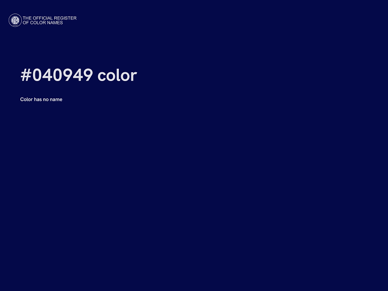 #040949 color image