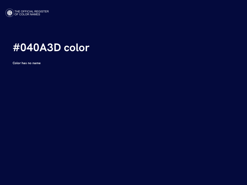 #040A3D color image