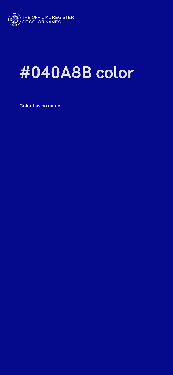 #040A8B color image