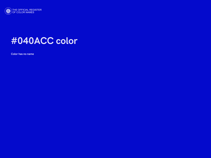 #040ACC color image