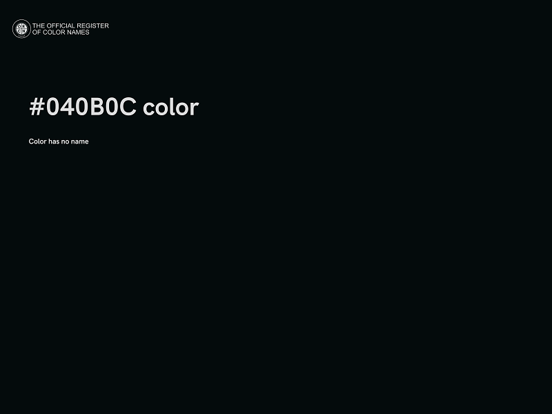 #040B0C color image