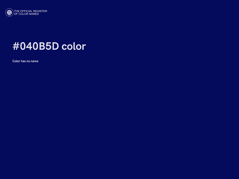 #040B5D color image