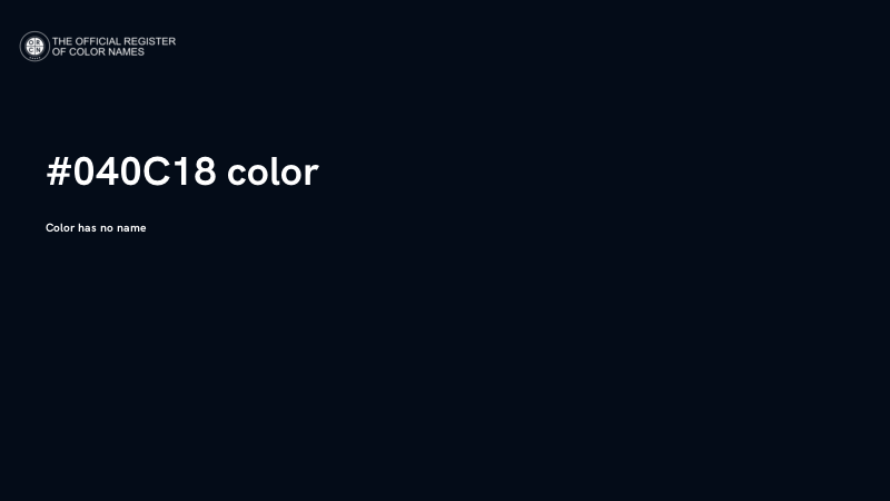 #040C18 color image