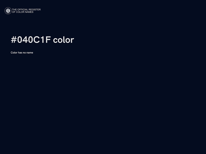 #040C1F color image