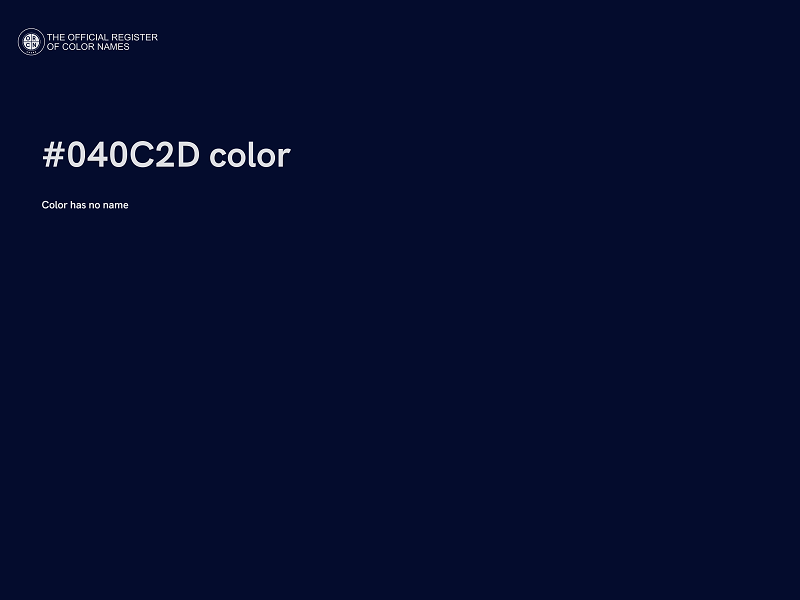 #040C2D color image