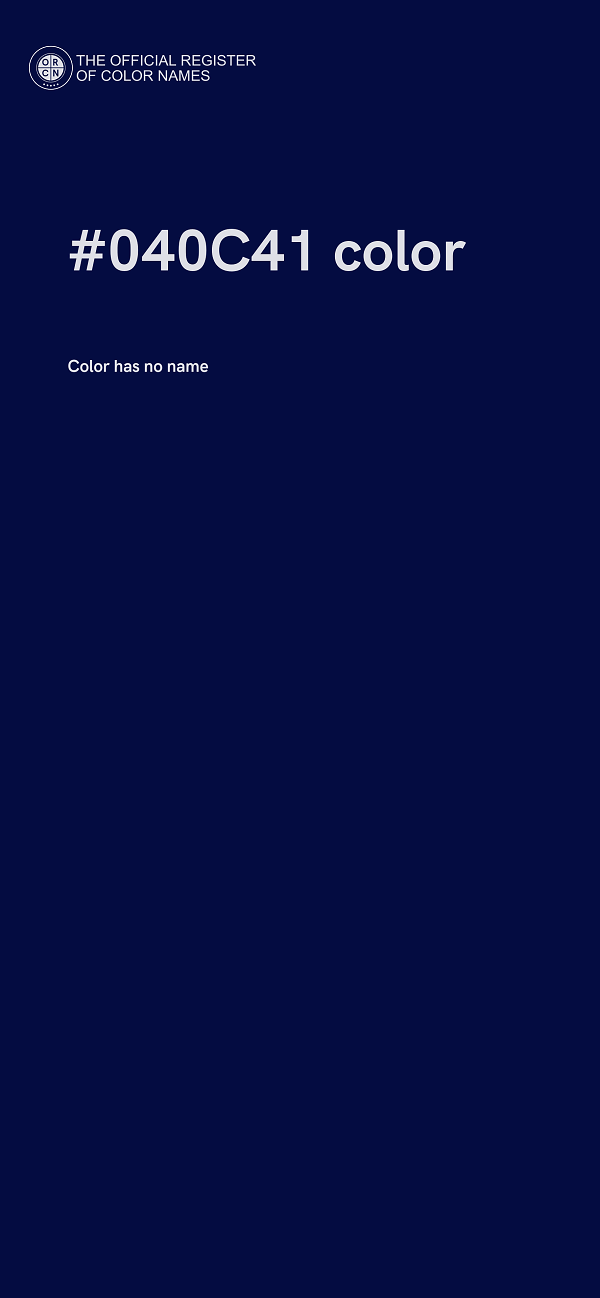 #040C41 color image