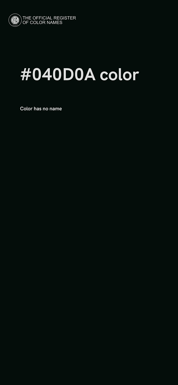 #040D0A color image