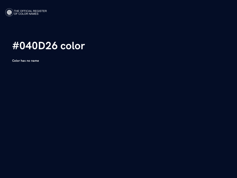 #040D26 color image
