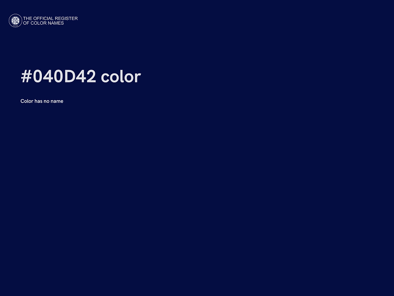 #040D42 color image