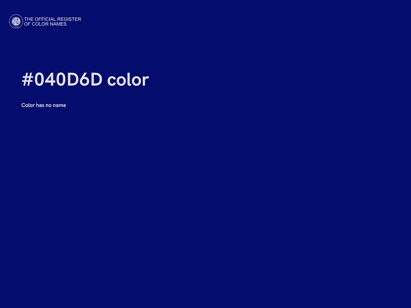 #040D6D color image