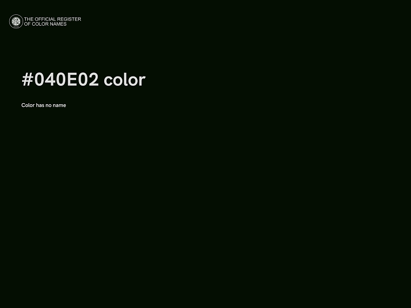 #040E02 color image
