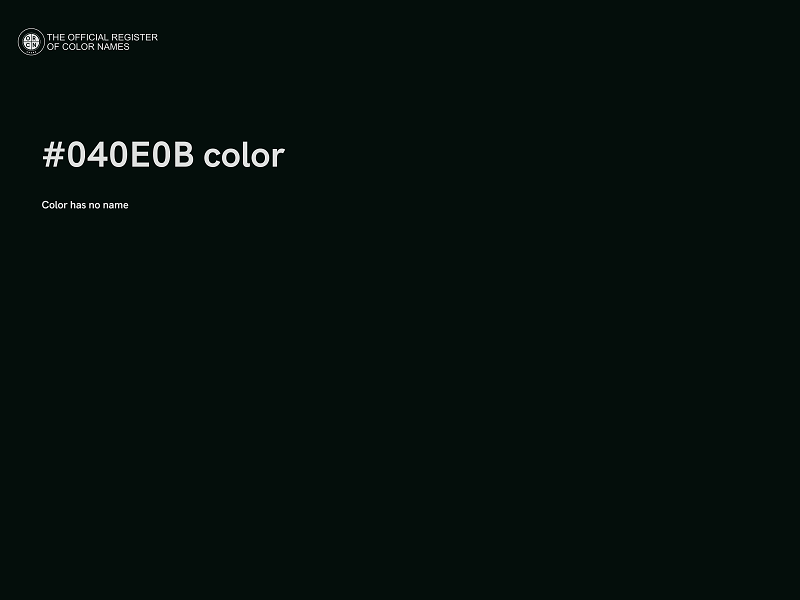 #040E0B color image