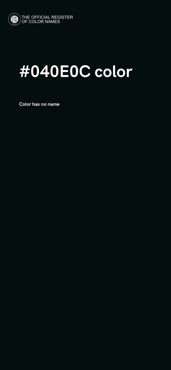 #040E0C color image