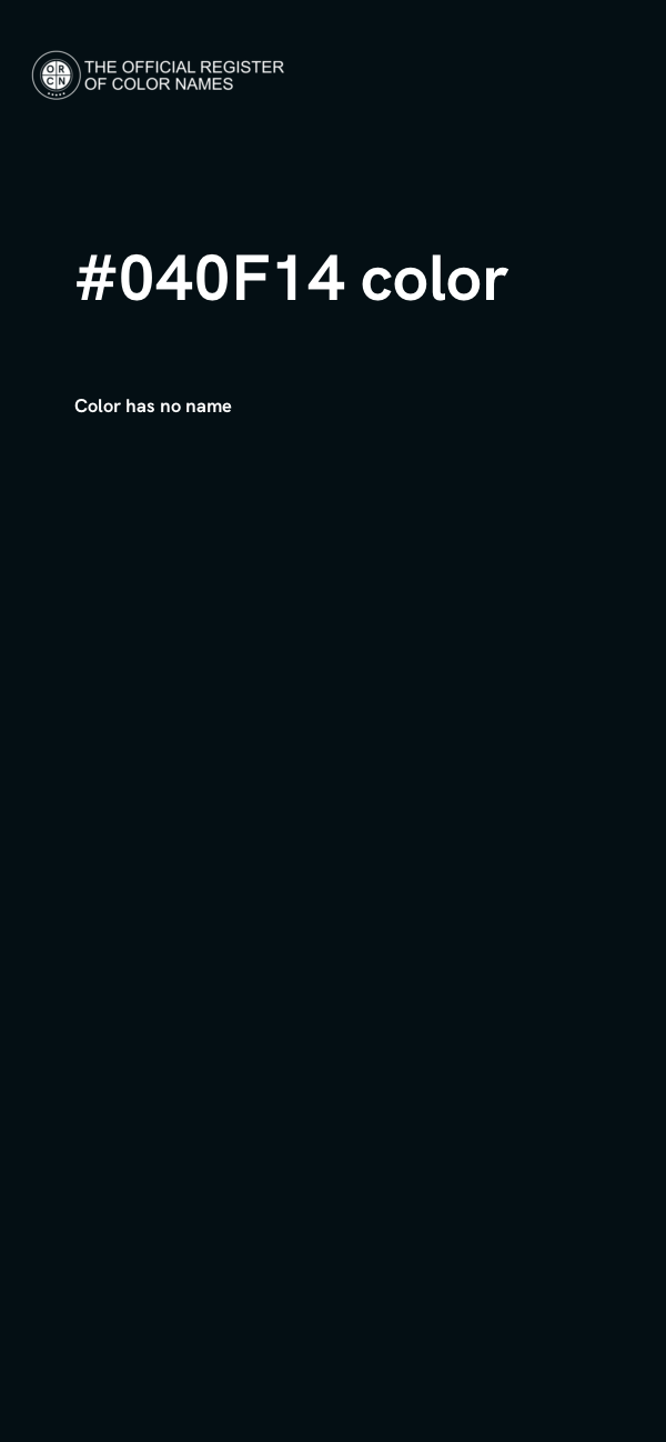 #040F14 color image