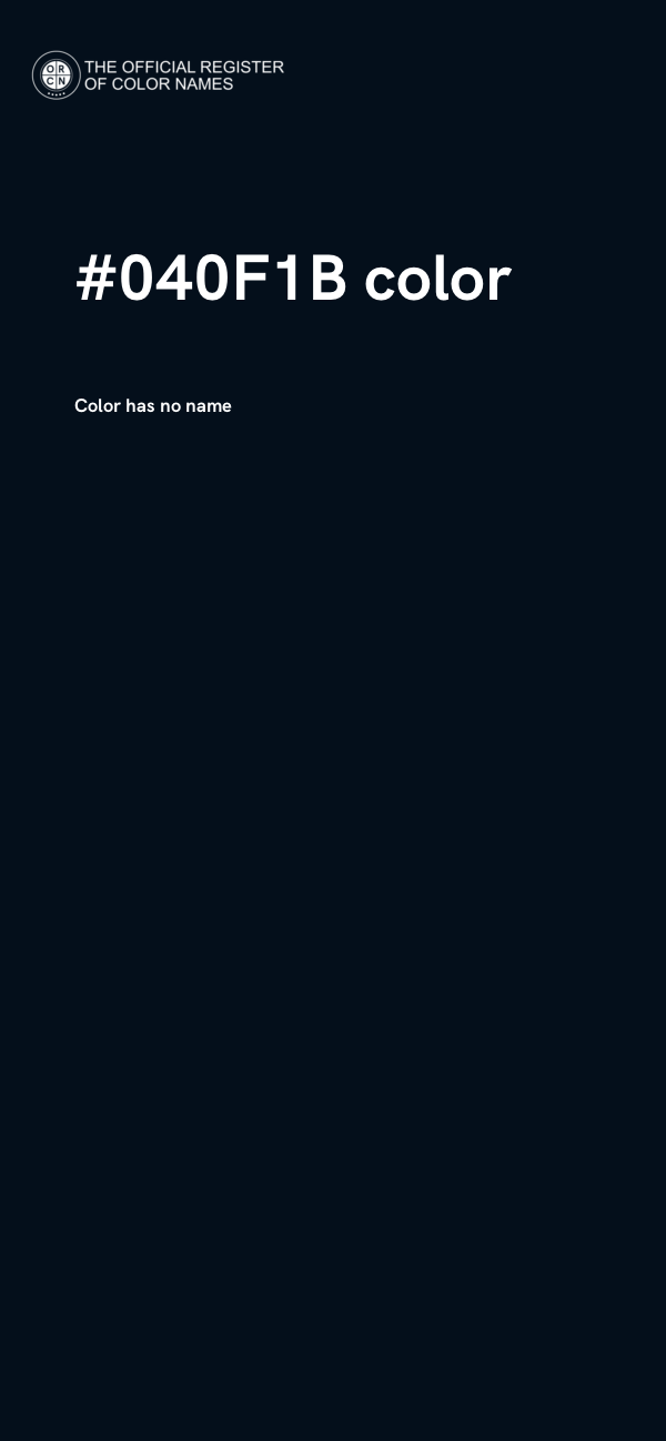 #040F1B color image