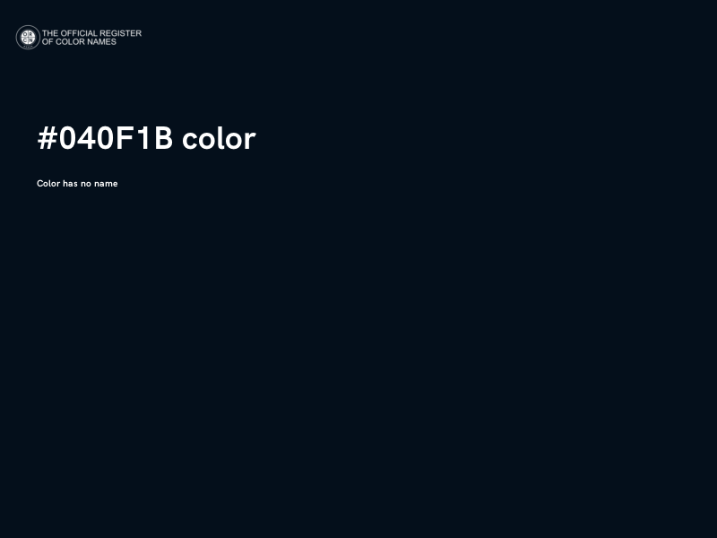 #040F1B color image