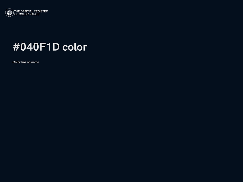 #040F1D color image