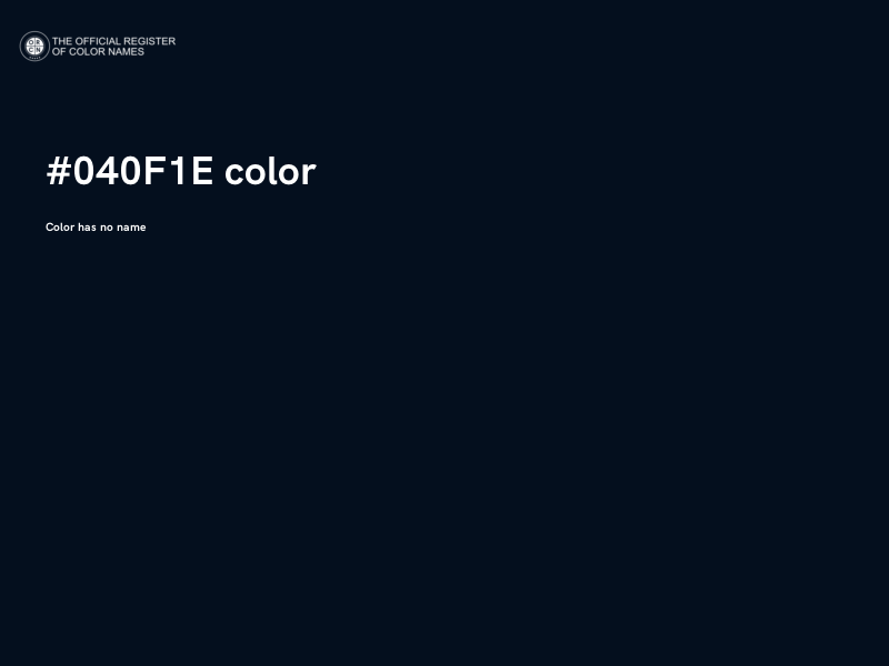 #040F1E color image