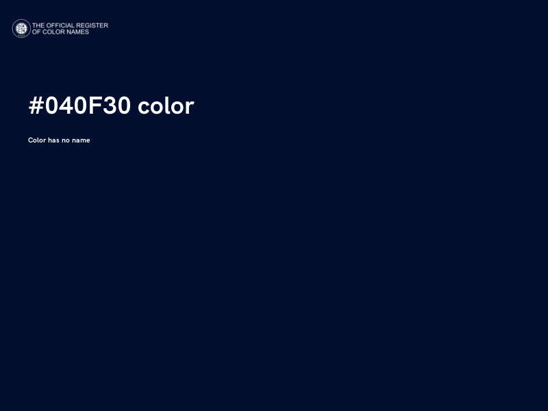 #040F30 color image