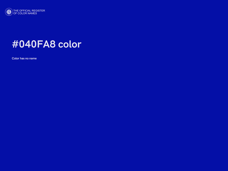 #040FA8 color image