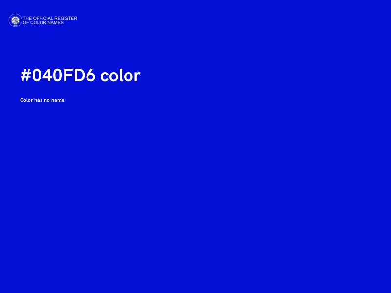 #040FD6 color image