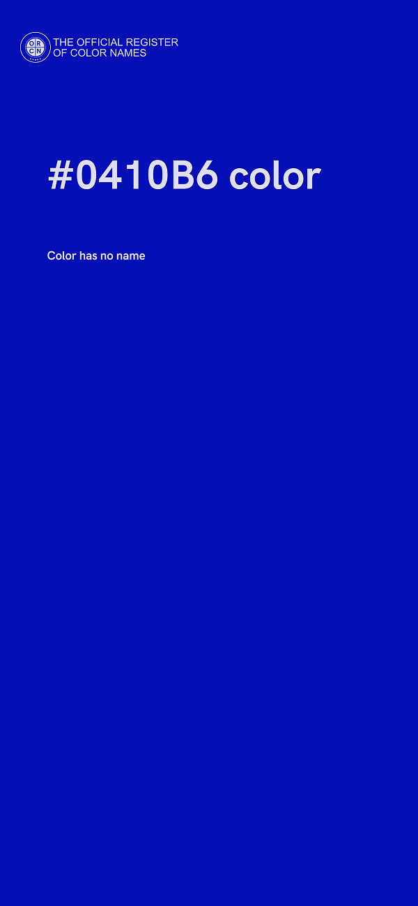 #0410B6 color image