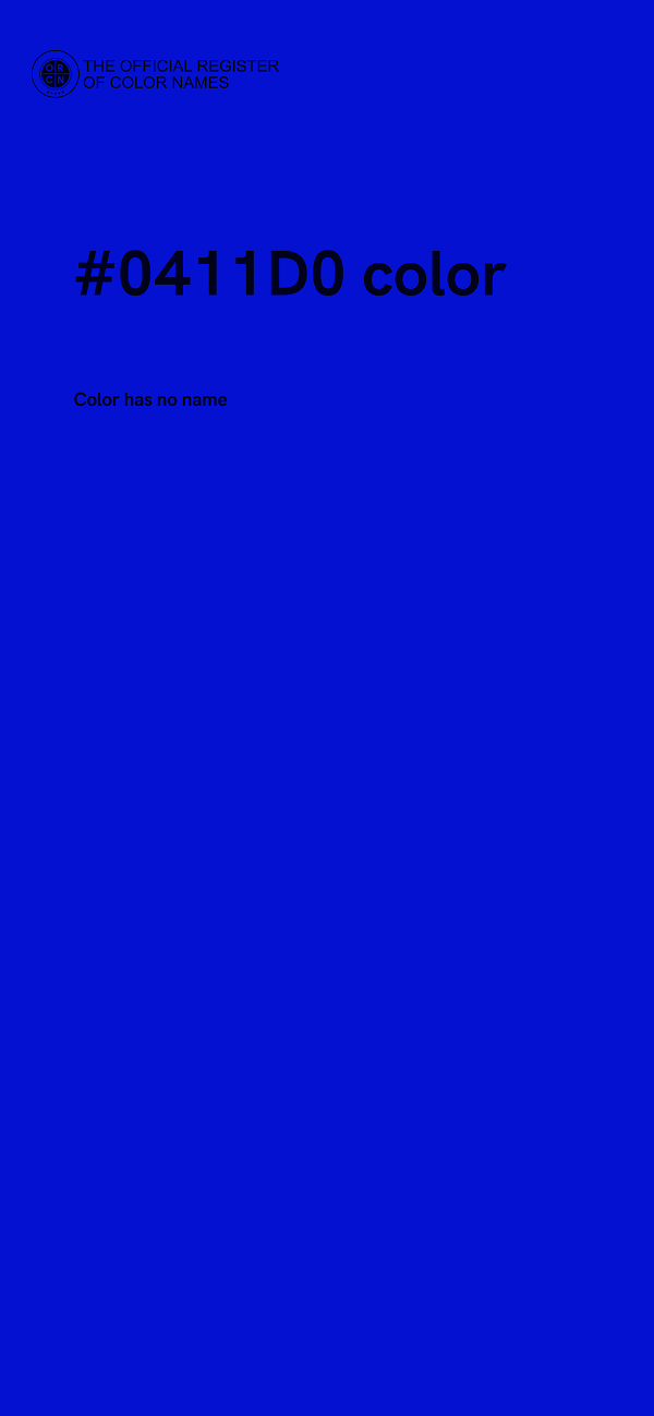 #0411D0 color image