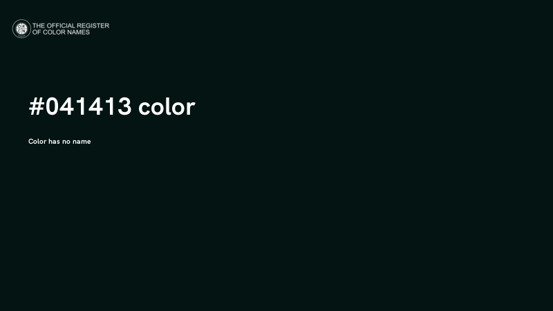 #041413 color image