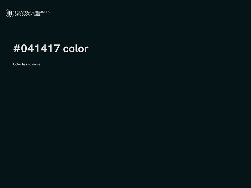 #041417 color image