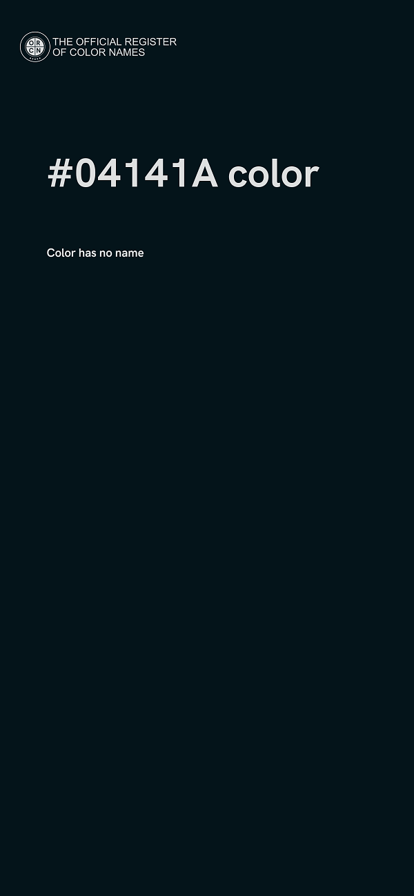 #04141A color image