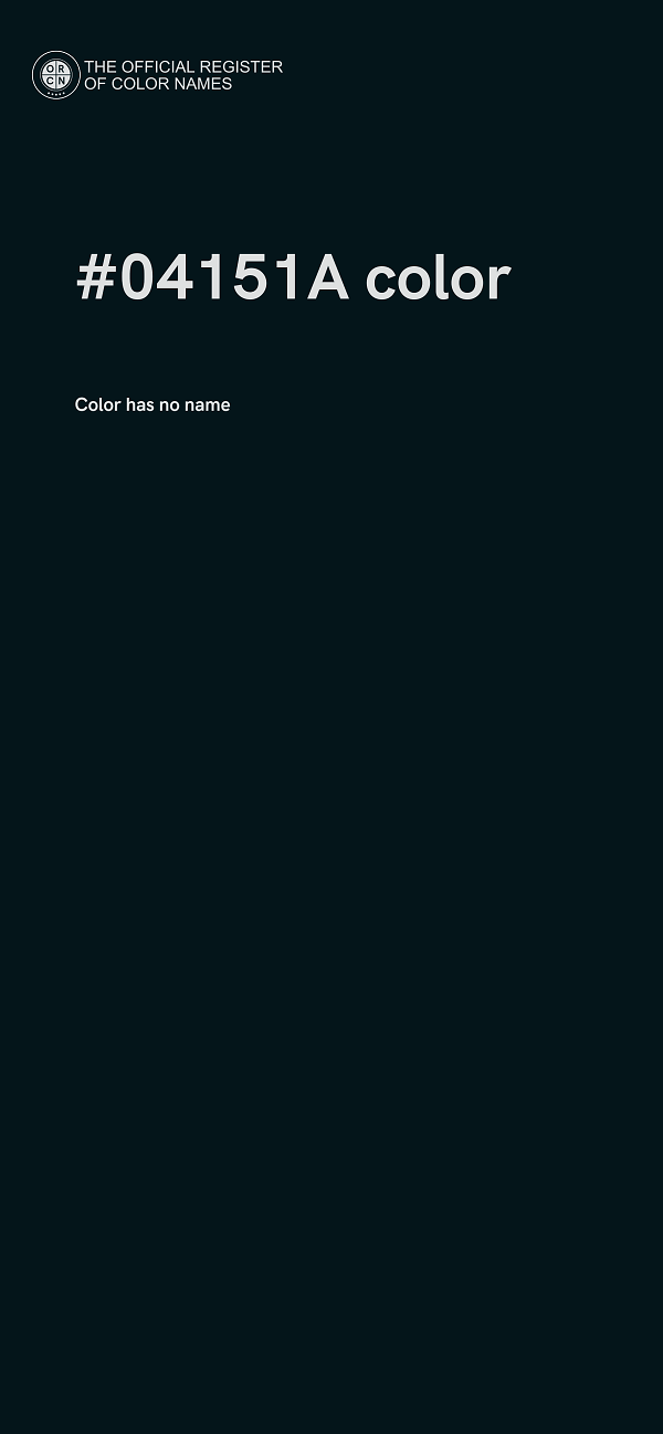 #04151A color image