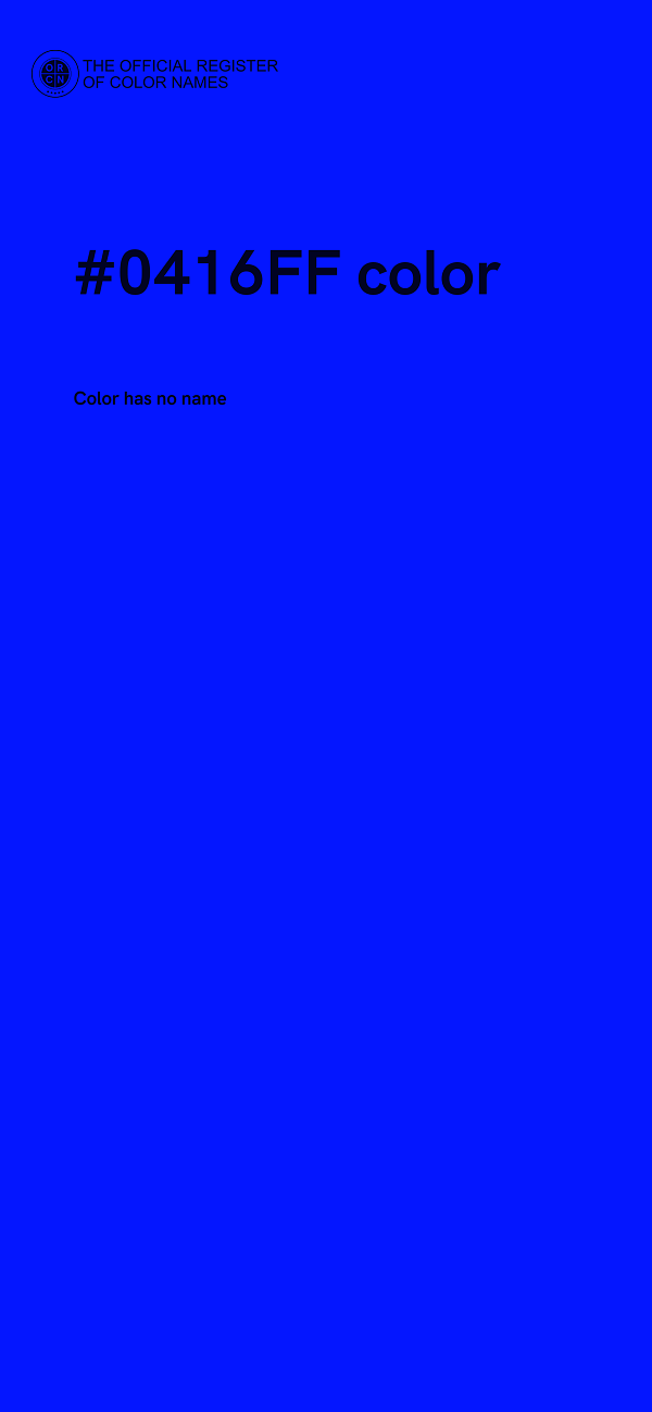 #0416FF color image