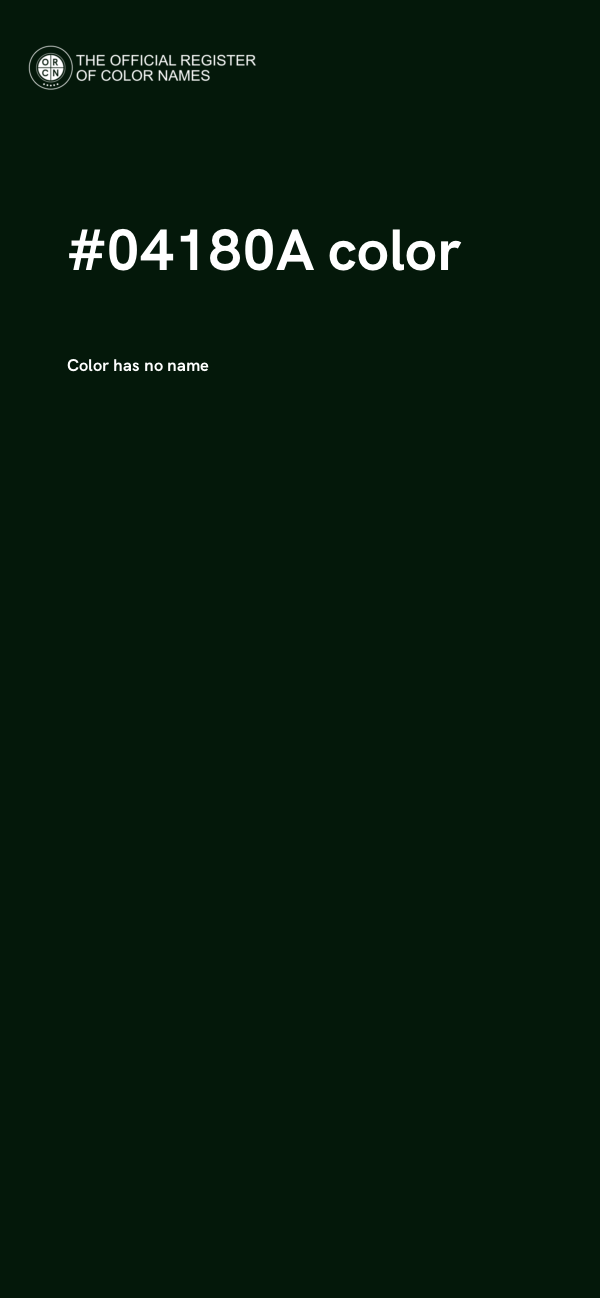 #04180A color image