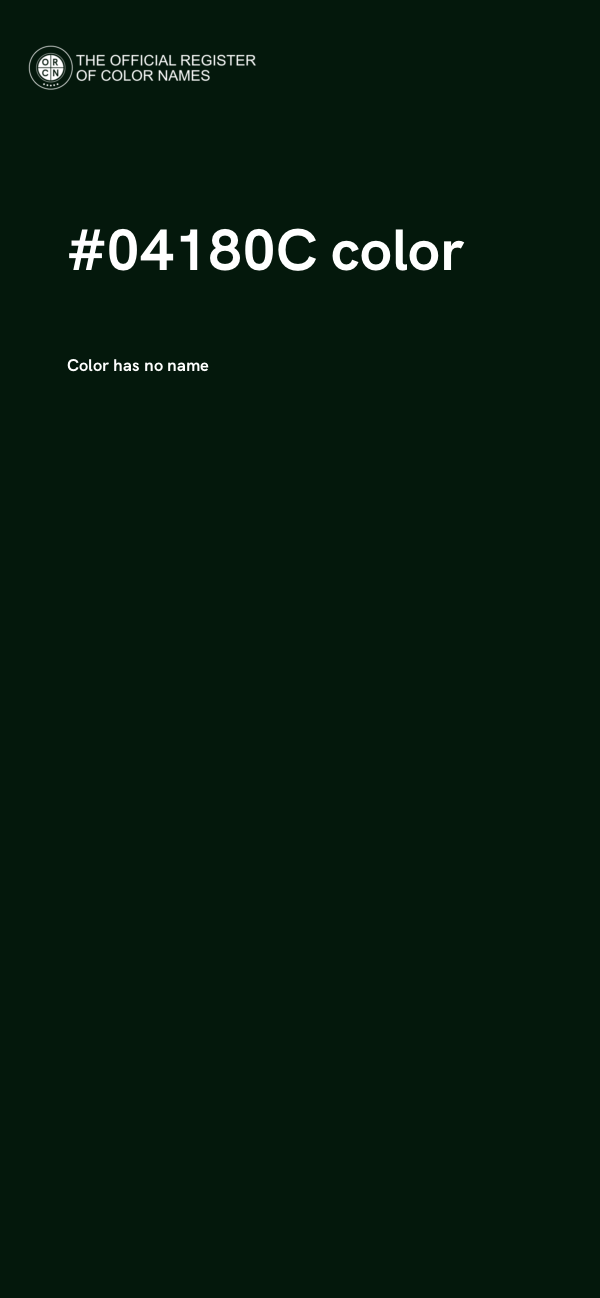 #04180C color image