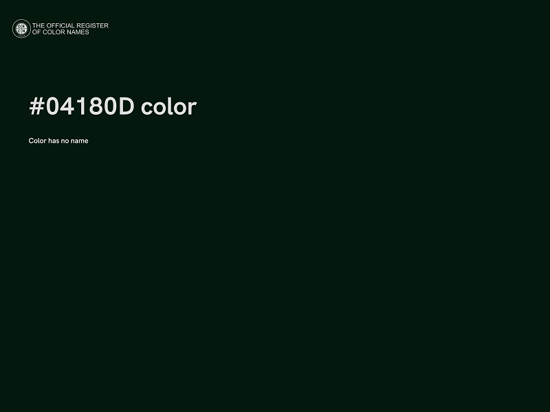 #04180D color image