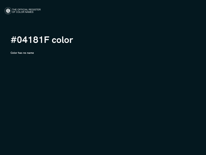 #04181F color image