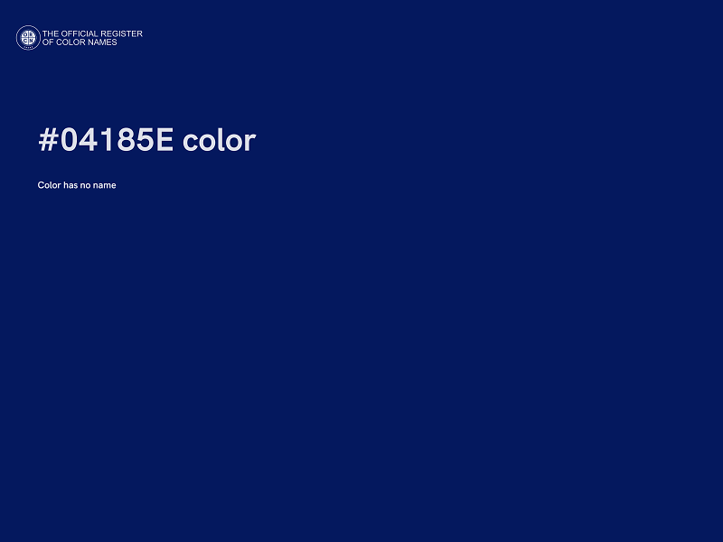 #04185E color image
