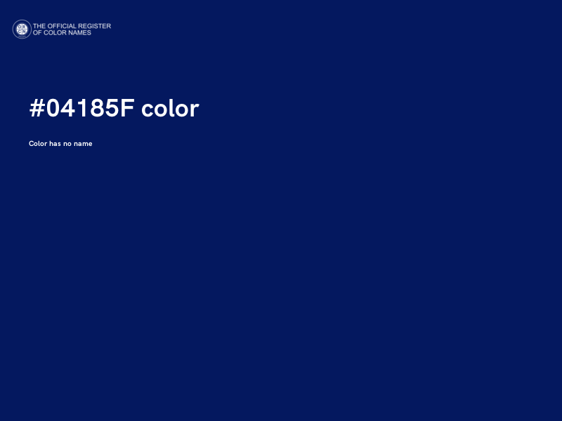 #04185F color image
