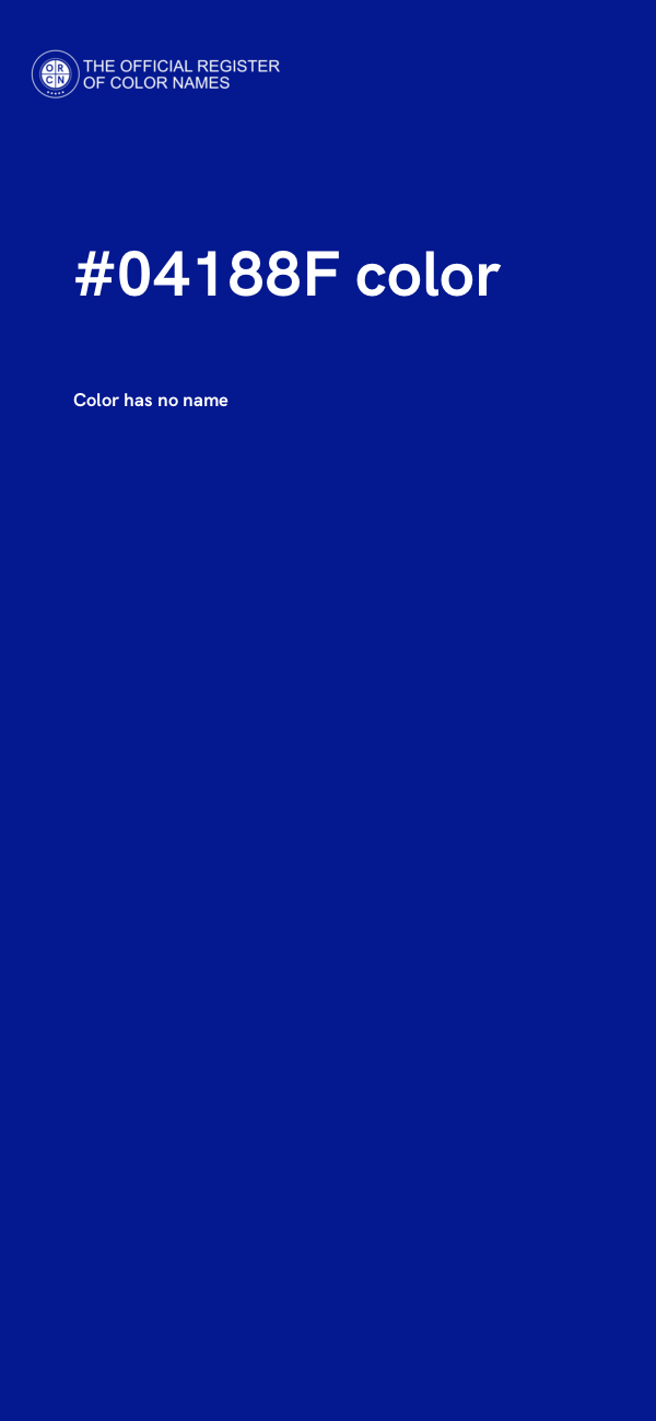 #04188F color image